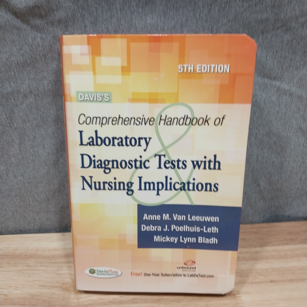 Laboratory Diagnostic Tests With Nursing Handbook 5th Ed Textbook F.A. Davis